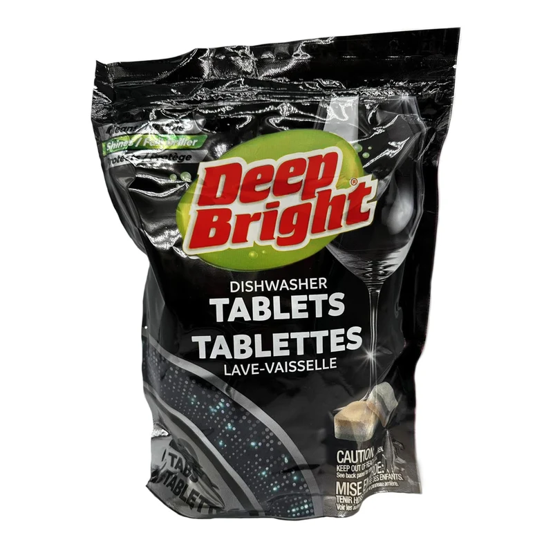 Deep Bright Dishwasher Tablets, 50-Pack