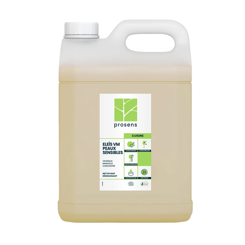 PRODUIT VAISSELLE ELEIS PEAUX SENSIBLES ECOCERT 5L