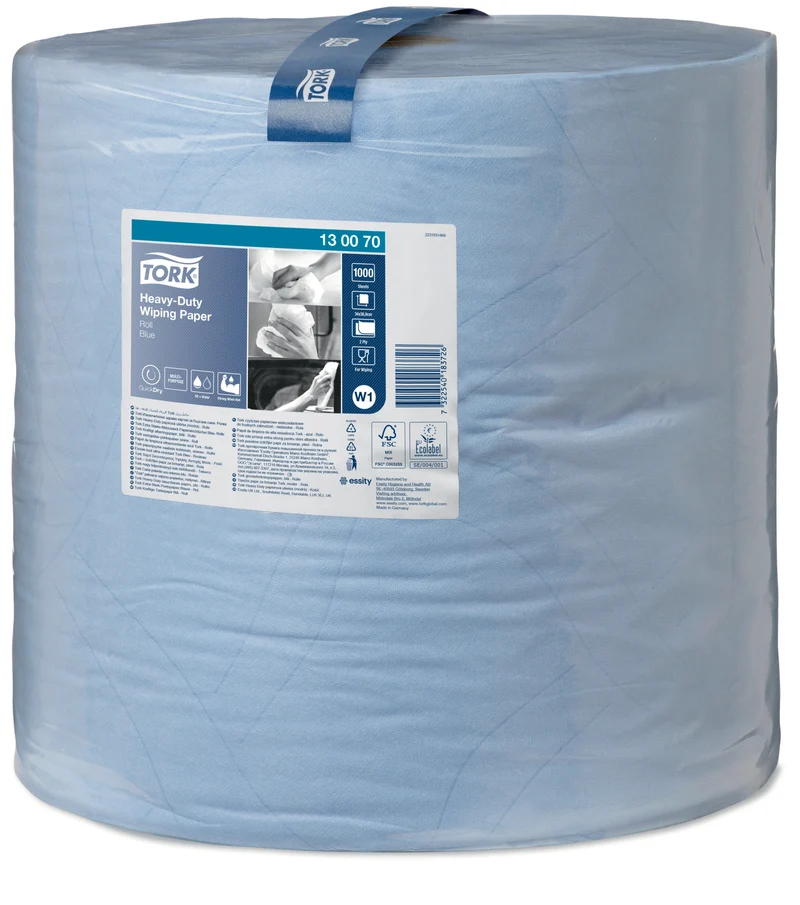 BOBINE DEVIDAGE CLASSIQUE TORK W1 BLEU 1000 FORMATS 2 PLIS 34X37CM X1