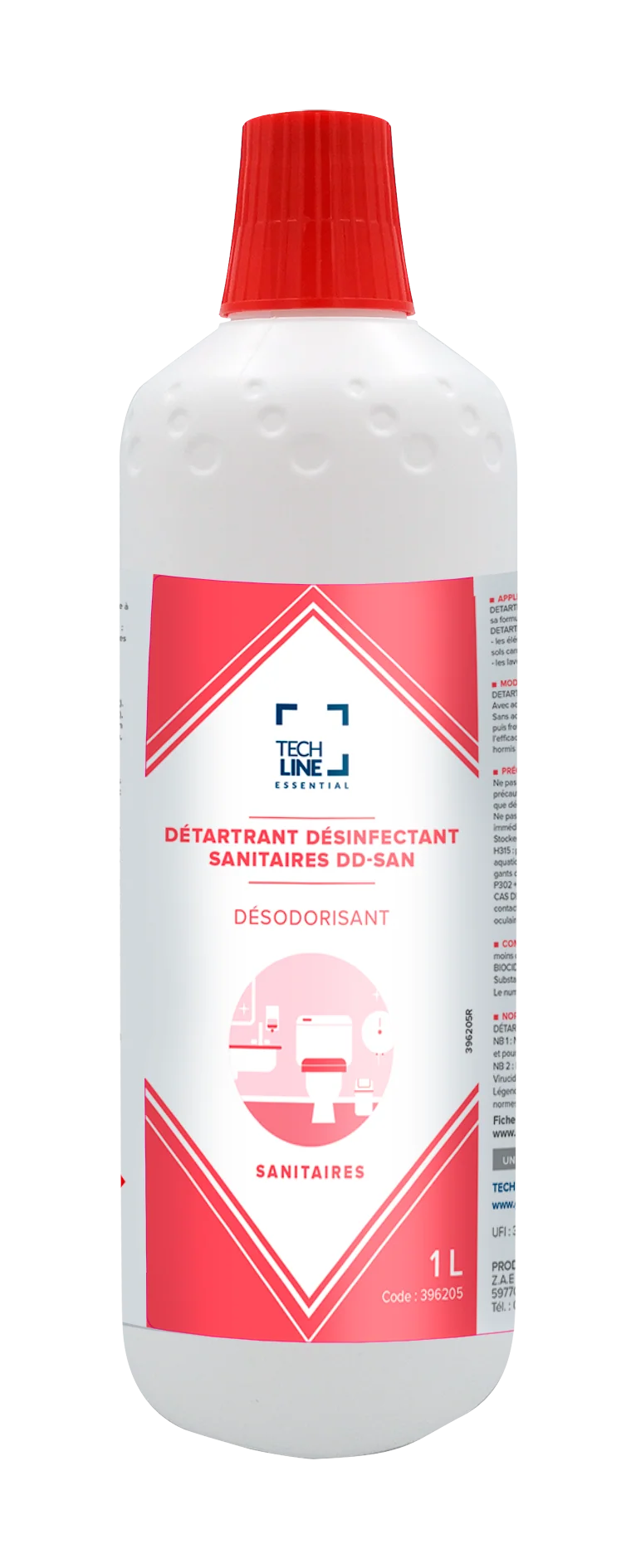 DETARTRANT DESINFECTANT SANITAIRES DD-SAN TECHLINE 1L