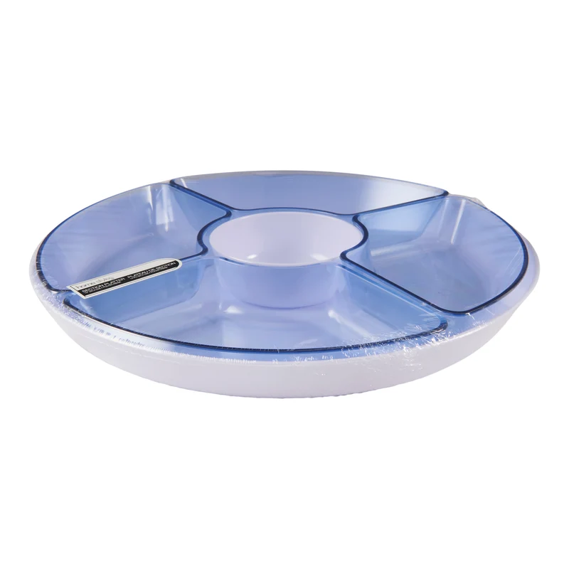 HomeStyles Coloured Plastic 5 Section Serving Platter