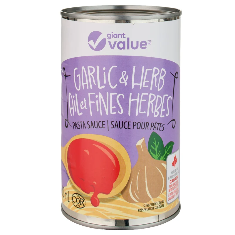 Giant Value Garlic & Herb Pasta Sauce, 680 ml