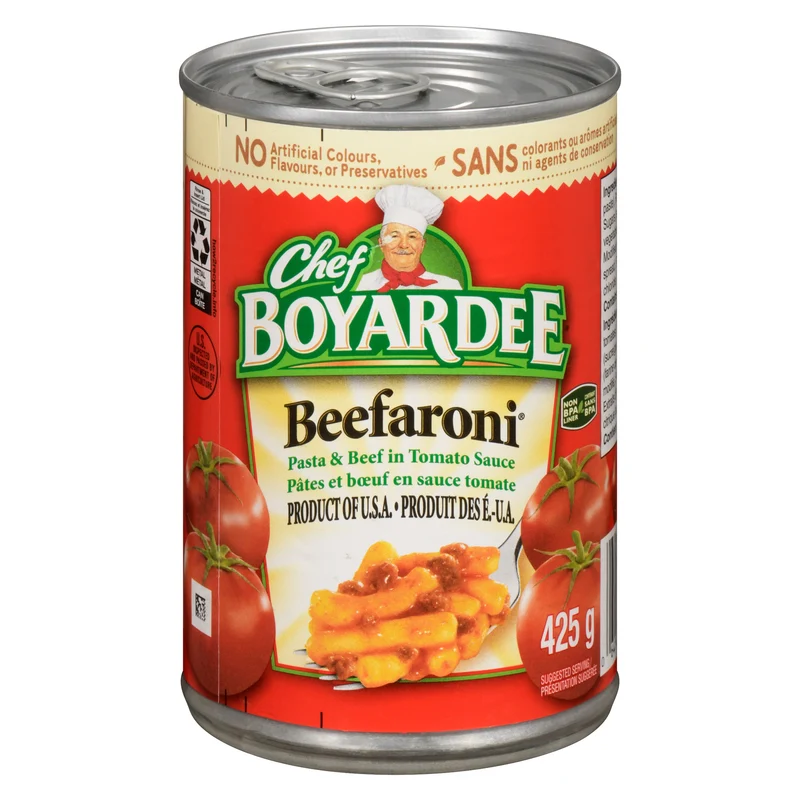 Chef Boyardee Beefaroni Pasta & Beef in Tomato Sauce, 425 g