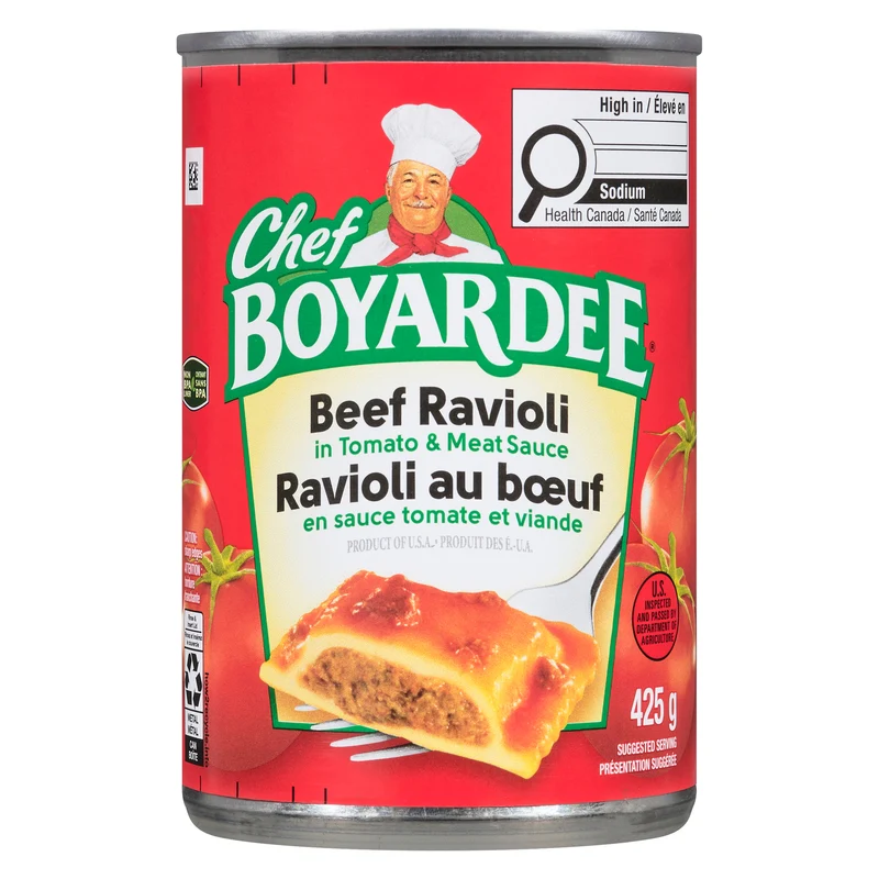 Chef Boyardee Beef Ravioli in Tomato & Meat Sauce, 425 g