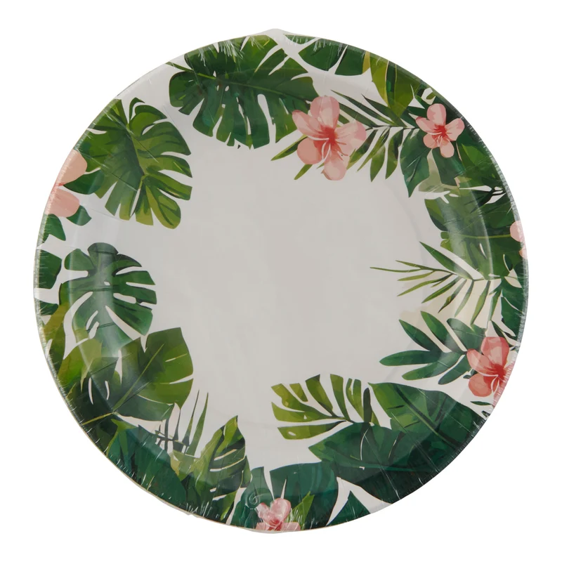 Summer Printed Paper Plates, 7-in, 12-Pack