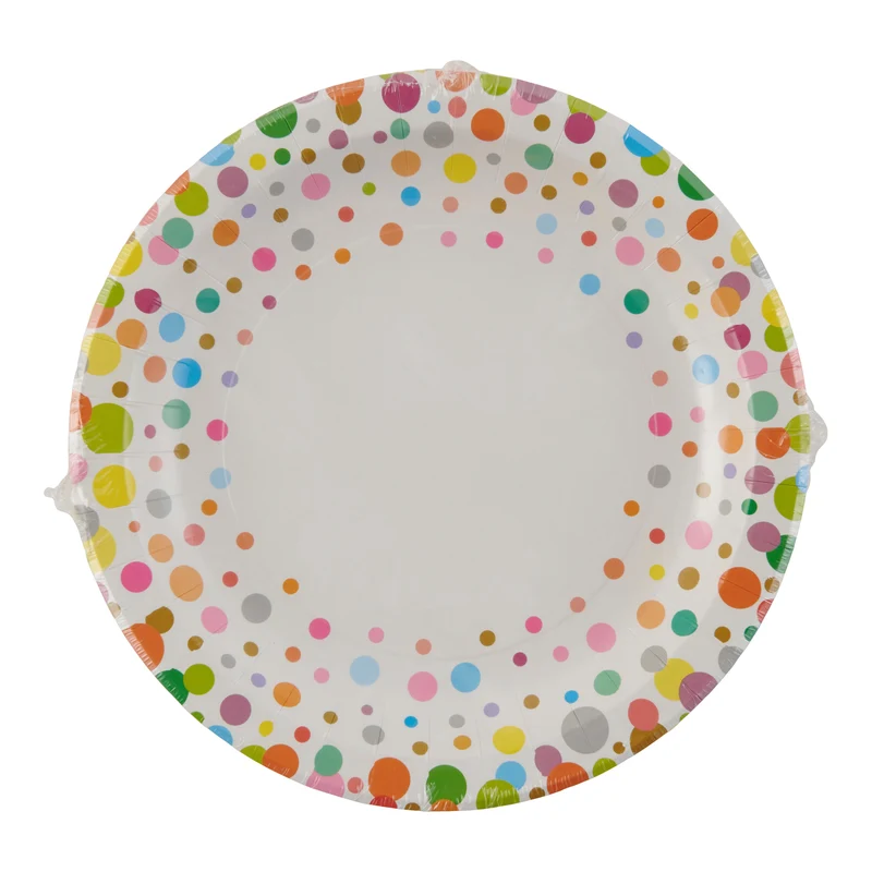 Summer Printed Paper Plates, 9-in, 10-Pack
