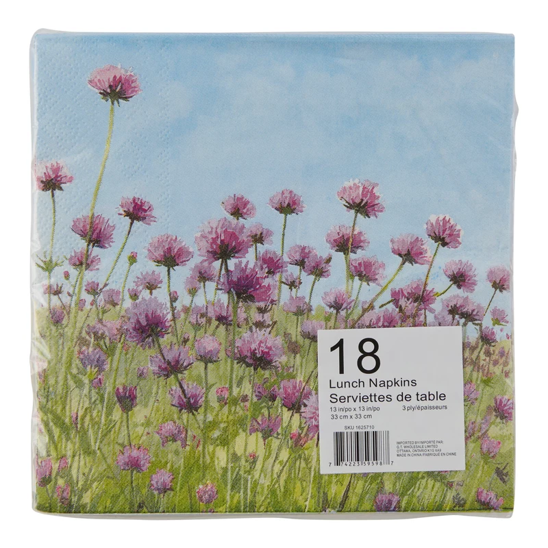Summer Printed Luncheon Napkins, 18-Pack