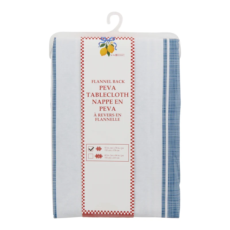 PEVA Tablecloth, 52-in x 70-in.