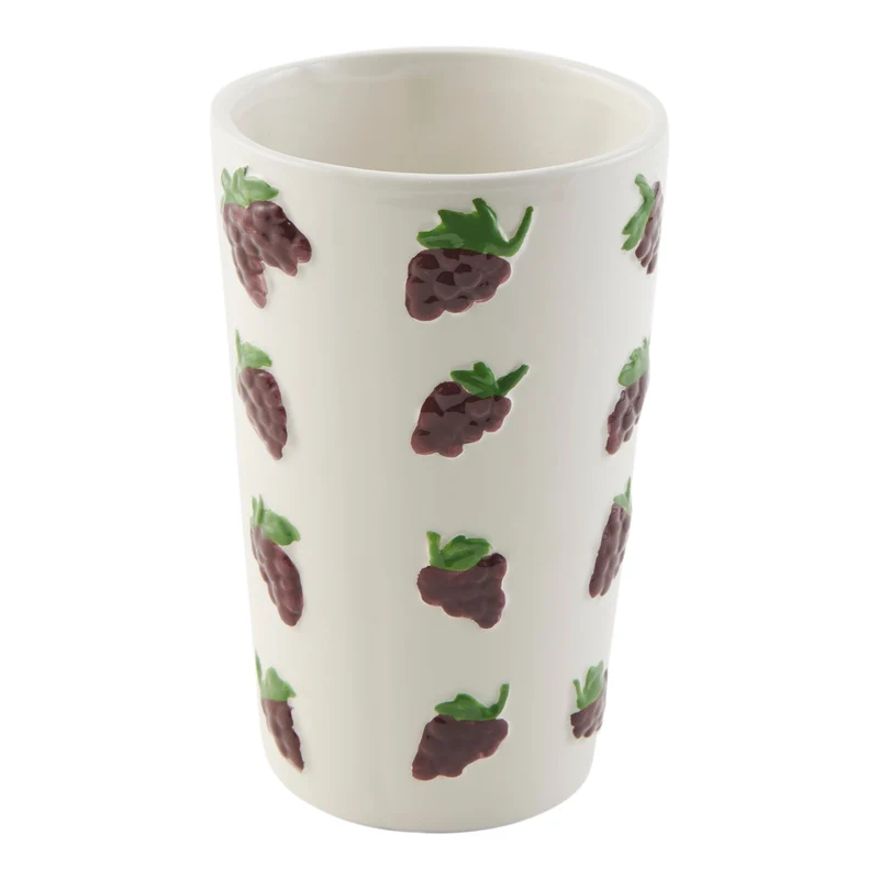 HomeStyles Embossed Fruit Vase, 4-in x 6-in.