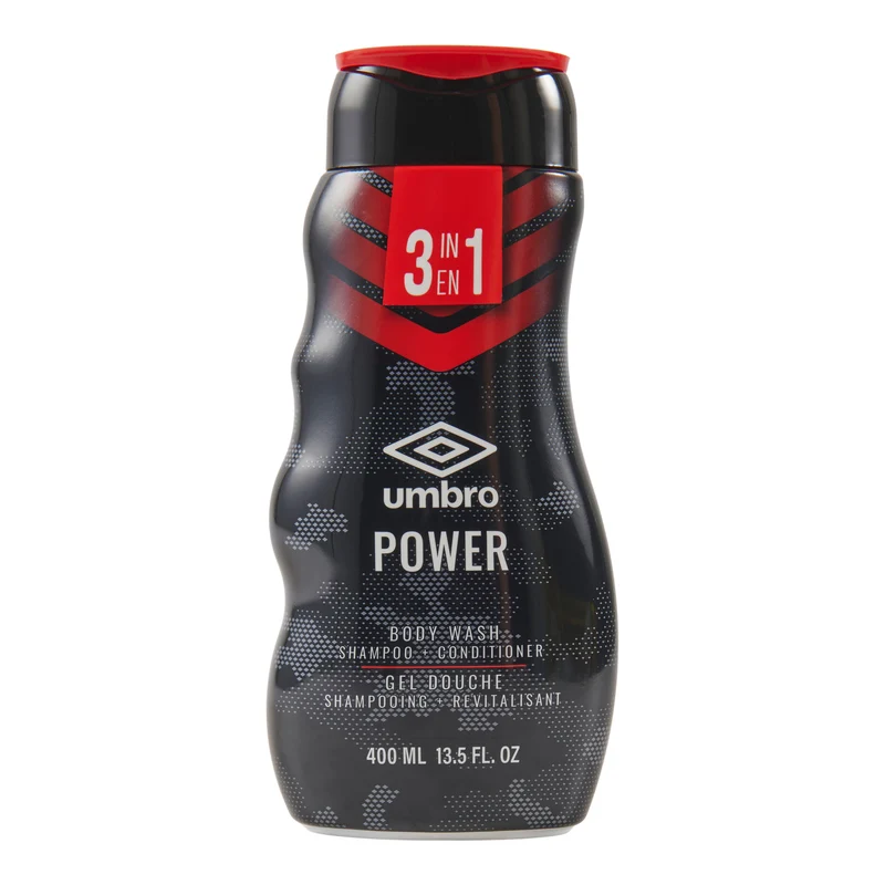 Umbro Power 3-in-1 Body Wash, 400 ml