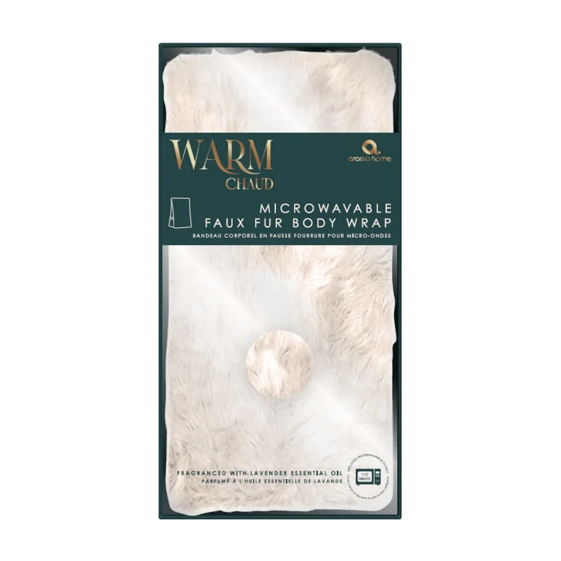 Faux Fur Body Wrap, White