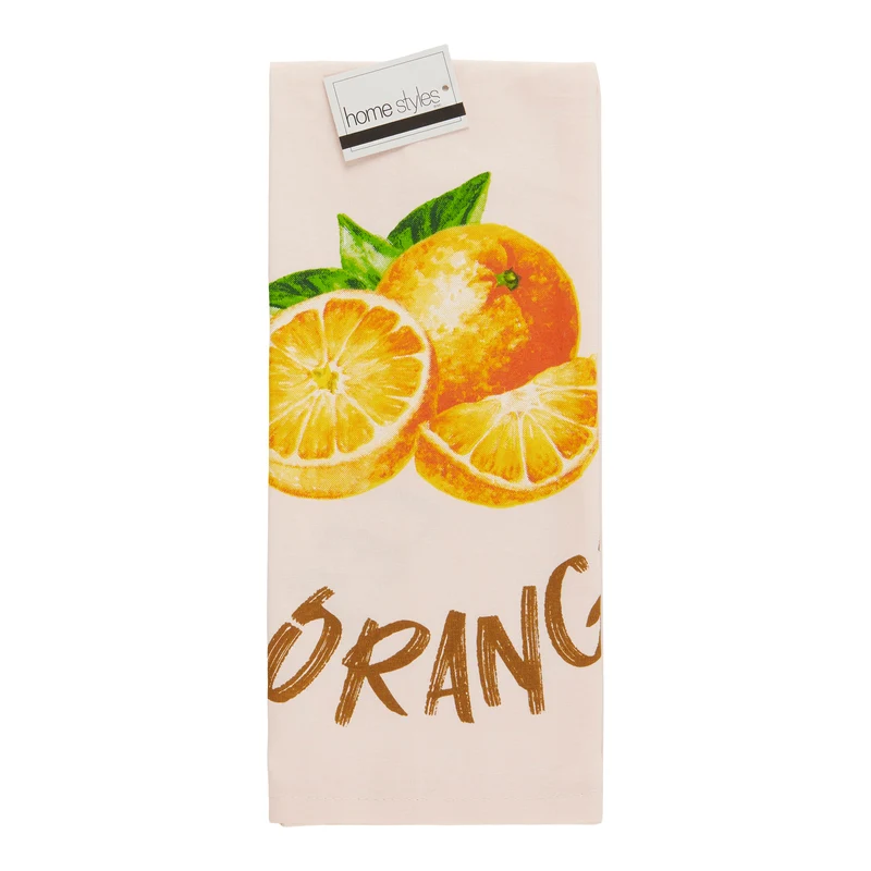 HomeStyles Fruit Patterned Tea Towel, 16-in x 16-in.
