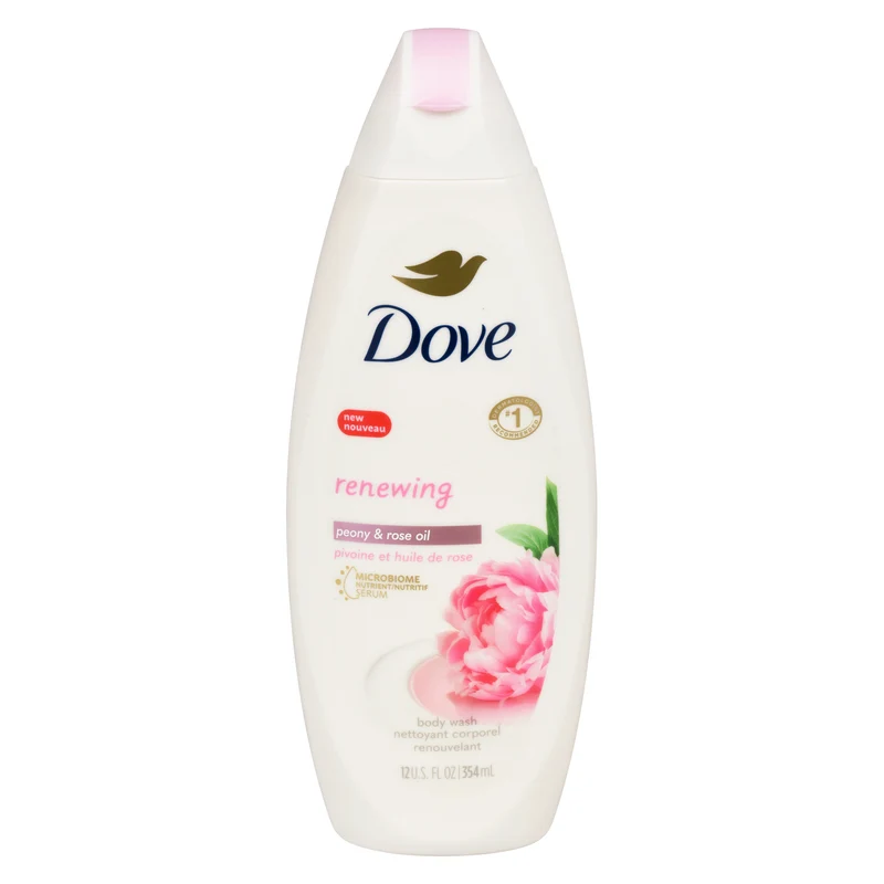 Dove Body Wash Renewing Peony & Rose Oil, 354 ml