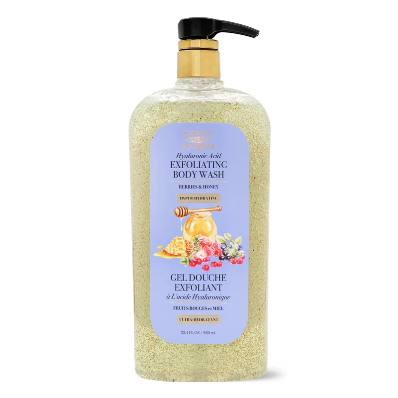 Exfoliating Body Wash, Berry Honey, 980 ml