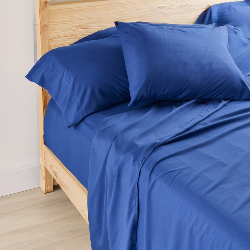 Microfiber Solid Sheet Set, Double, Assorted, 4 Piece
