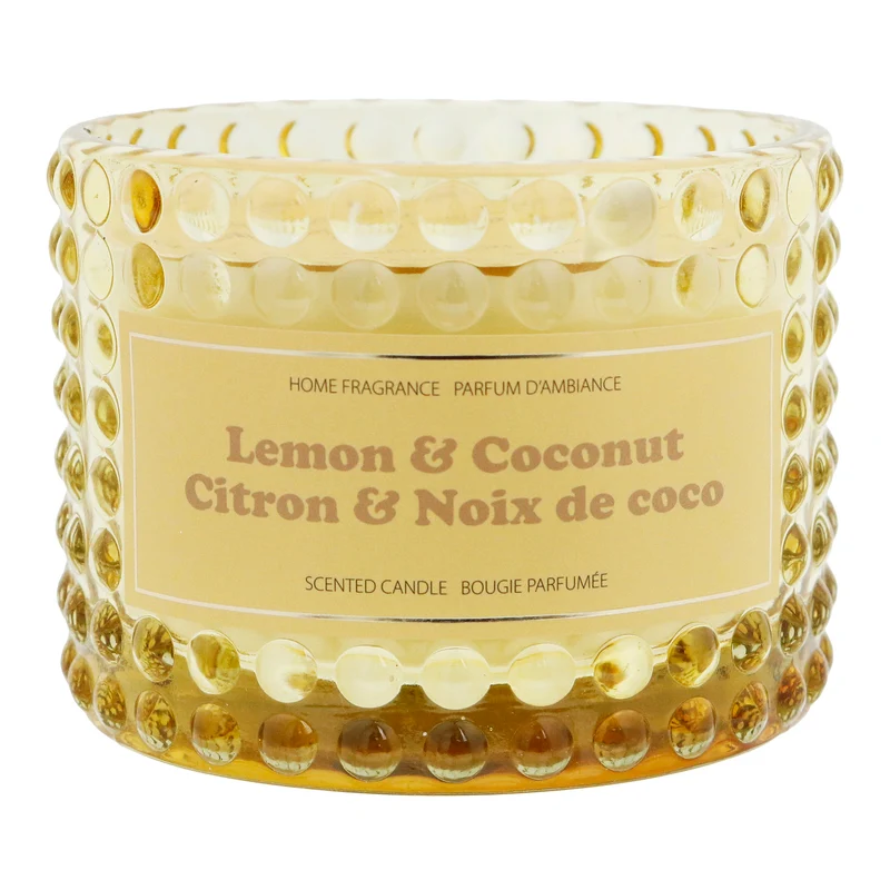 HomeStyles Bubble Jar Candle, Lemon Coconut, 11-oz.