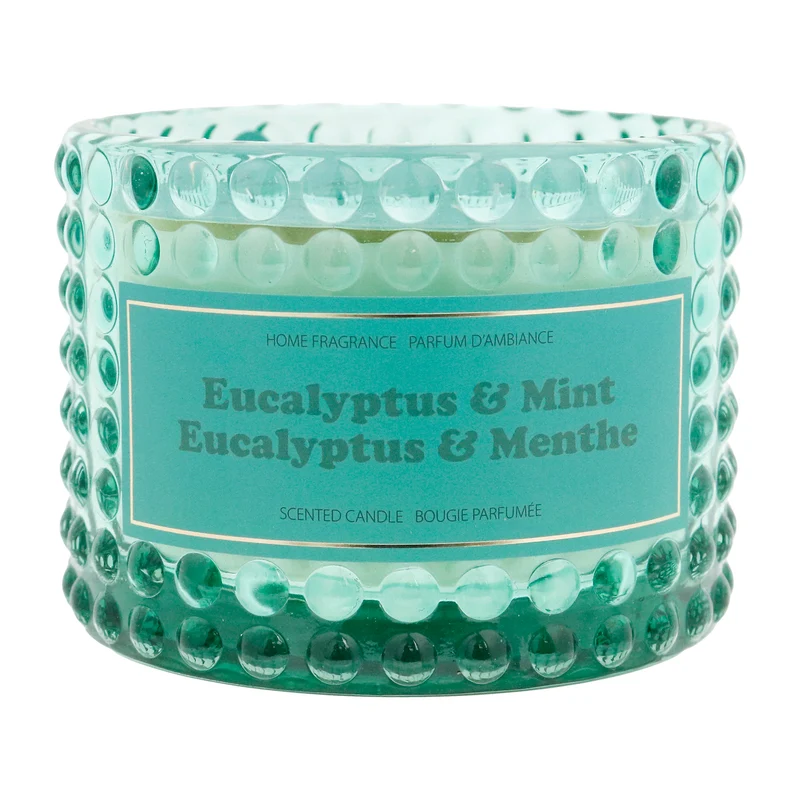 HomeStyles Bubble Jar Candle, Eucalyptus Mint, 11-oz.