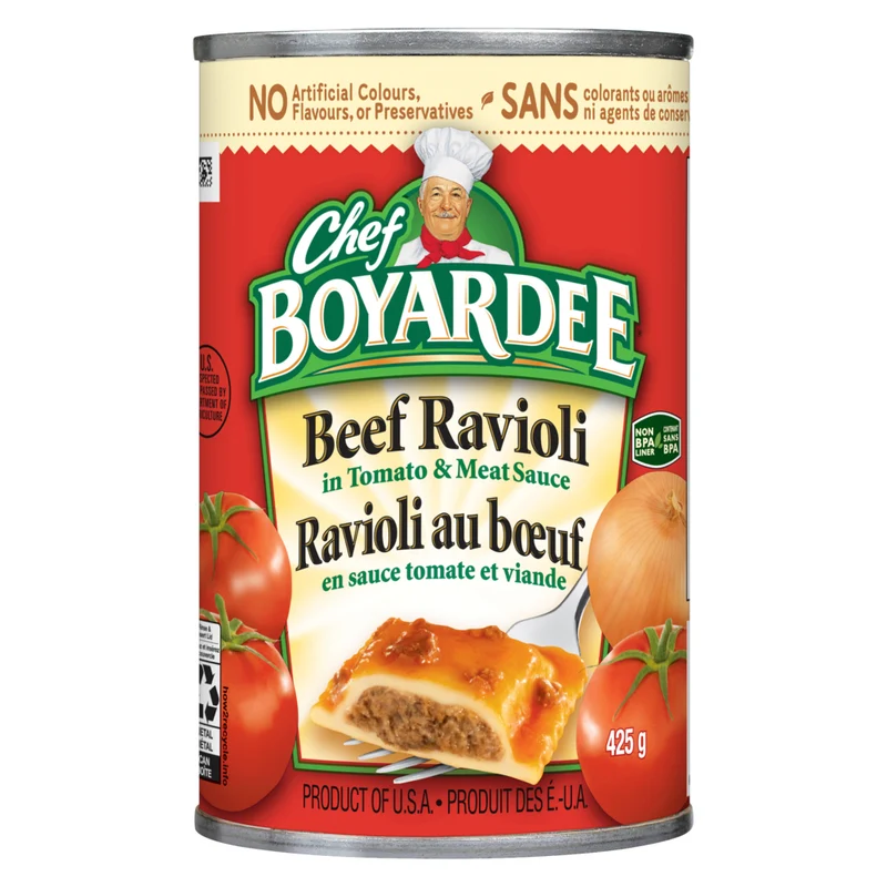 Chef Boyardee Beef Ravioli in Tomato and Meat Sauce - 425g