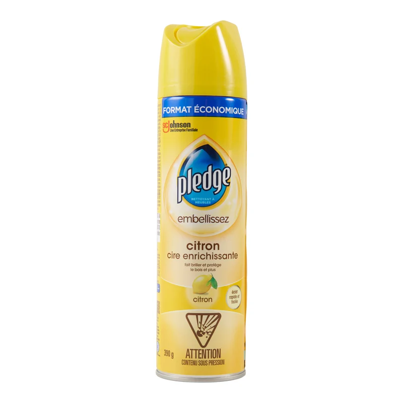 Pledge Lemon Furniture Polish, 390 g