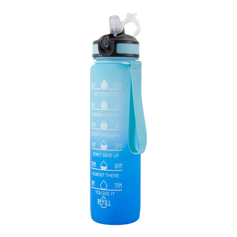 Motivational Water Bottle, English, 1-L.