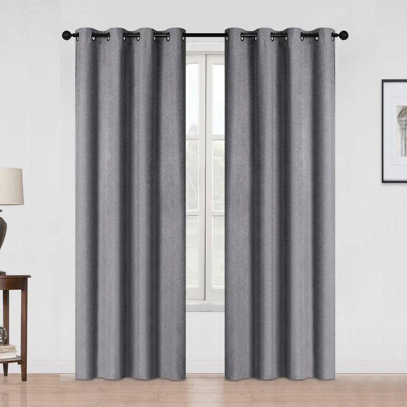 Solid Blackout Curtains with Grommets, Assorted, 52-in x 84-in, 2 Pack