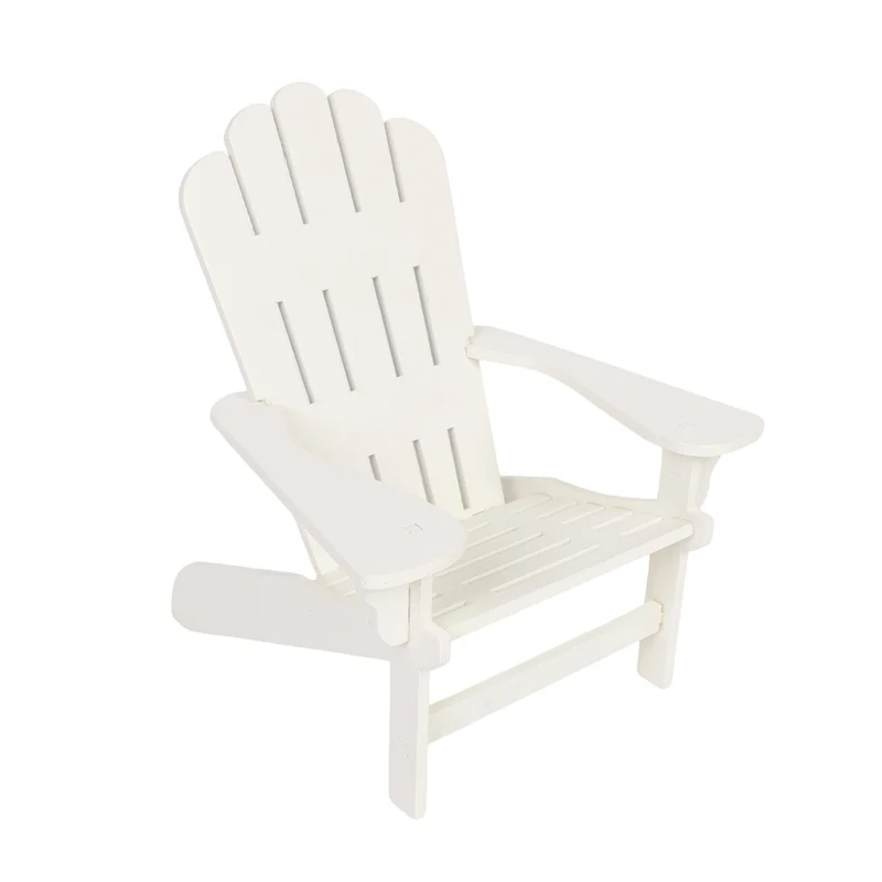 HomeStyles Muskoka Chair Décor, White, 7-in x 6.5-in x 8-in.