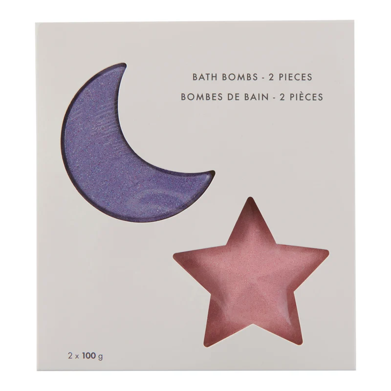 Moon & Star Bath Bomb Set, 2-Pack