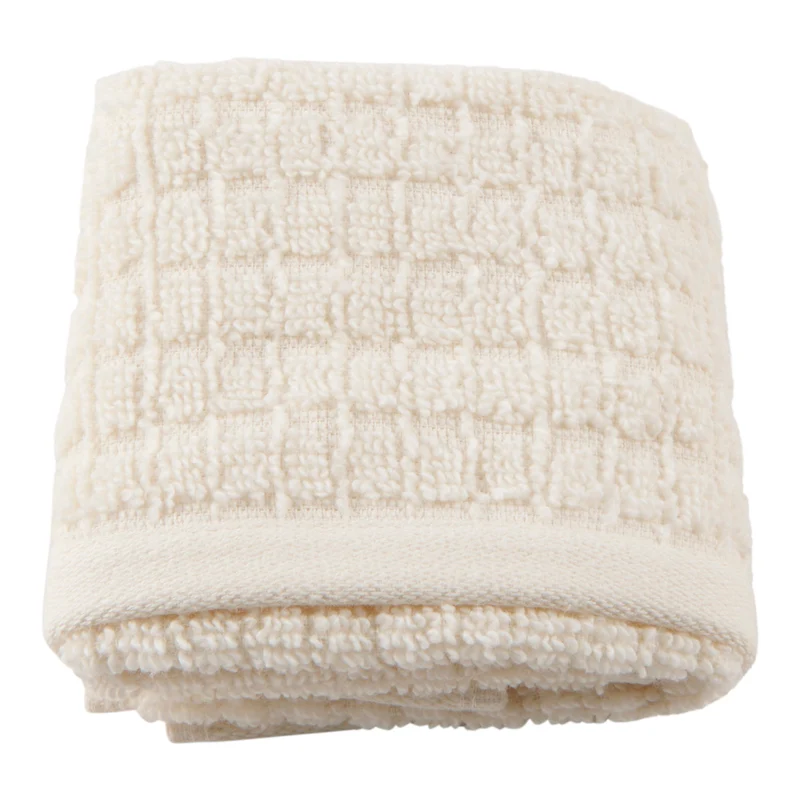 HomeStyles Zero Twist Cotton Waffle Facecloth, 13-in x 13-in.
