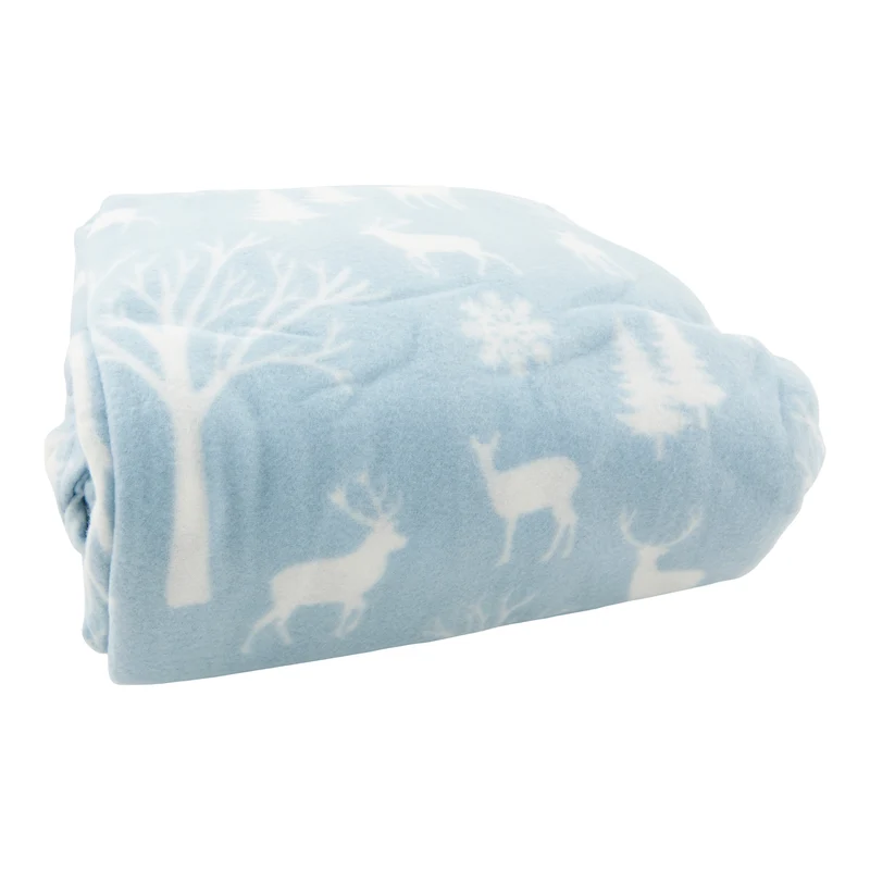 Printed Fleece Sheet Set, King, 4 Piece