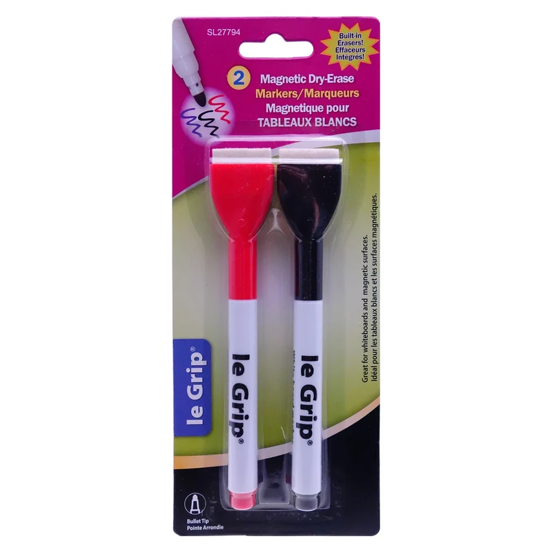 Magnetic Dry Erase Markers, 2 Pack