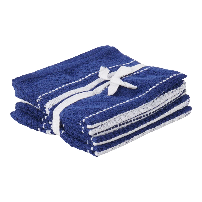 Cotton Terry Dish Cloth Set, 12-in x 12-in.