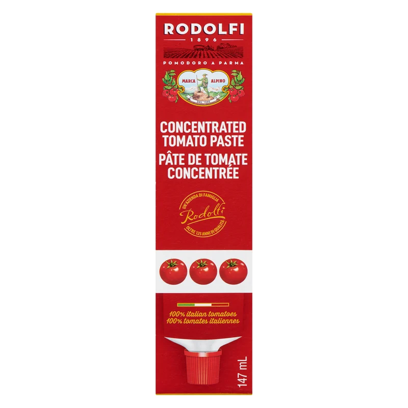 Rodolfi Concentrated Tomato Paste, 147 ml