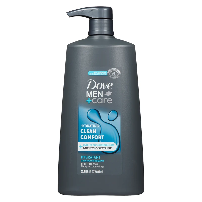 Dove Men+Care Body & Face Wash, Clean Comfort, 695 ml