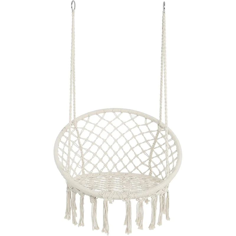 HomeStyles Macramé Swing Chair, 32-in.