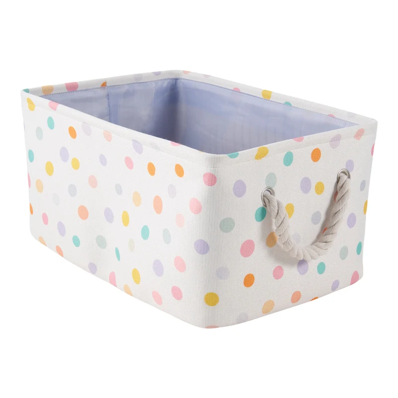 HomeStyles Canvas Bin With Rope Handles, 11-in x 8-in x 15-in.