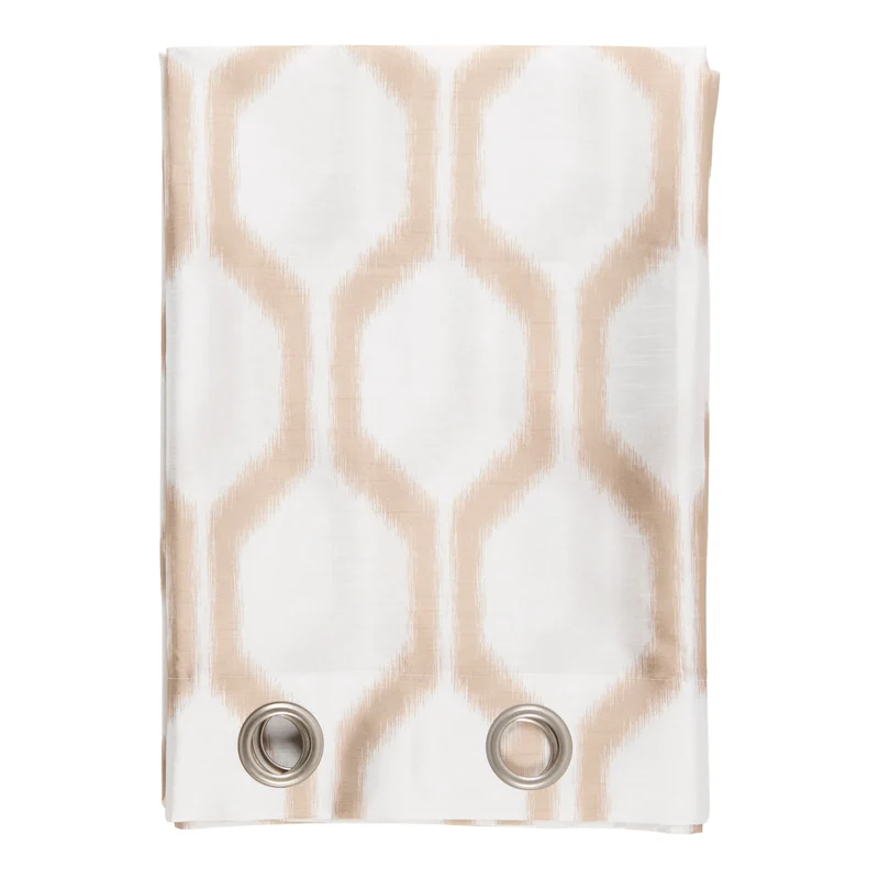 HomeStyles Printed Faux Silk Curtains with Grommets, 37-in x 84-in, 2 Pack