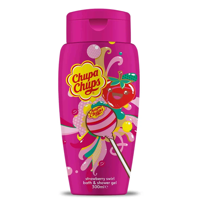 Chupa Chups Bath & Shower Gel, Strawberry Swirl, 300 ml