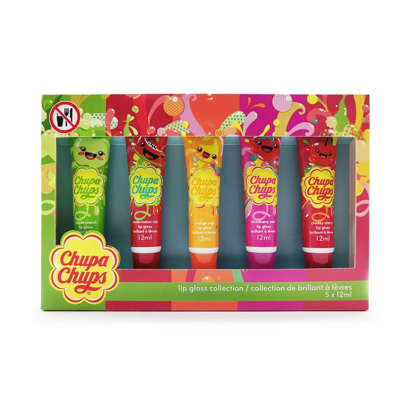 Chupa Chups Lip Balm Tube Set, 5-Pack