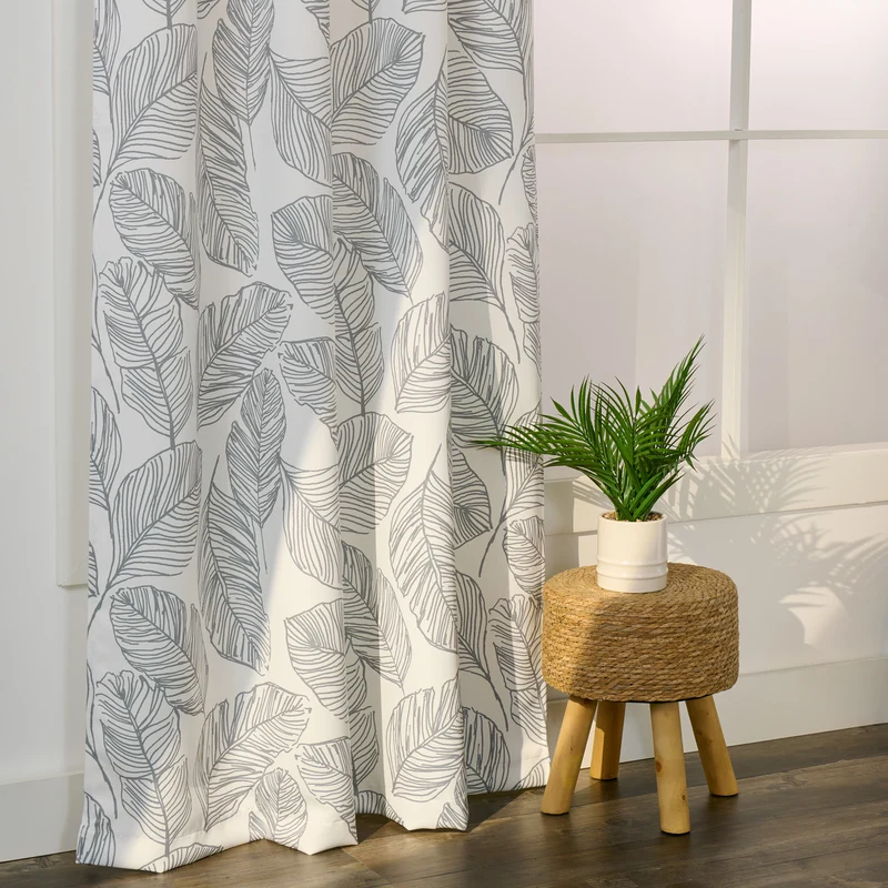 HomeStyles Printed Room Darkening Curtain, 52-in x 84-in.