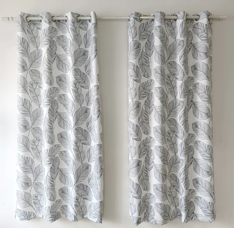 HomeStyles Printed Room Darkening Curtain, 52-in x 84-in.