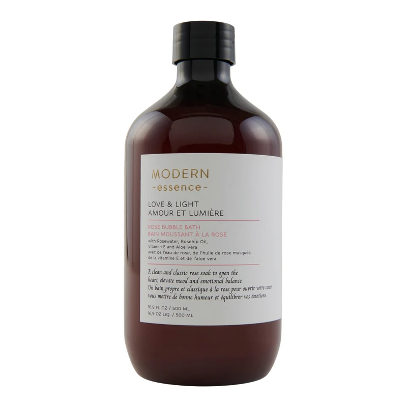 Modern Essence Love & Light Rose Bubble Bath, 500 ml