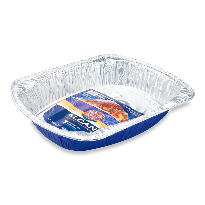 Alcan Non-Stick Aluminum Foil Roaster, Blue, 30-lb
