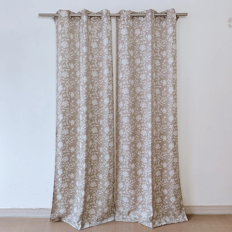 HomeStyles Printed Room Darkening Curtains with Grommets, 37-in x 96-in, 2 Pack