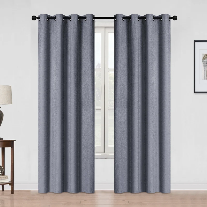 Linen-Like Black Out Curtain, 54-in x 84-in.