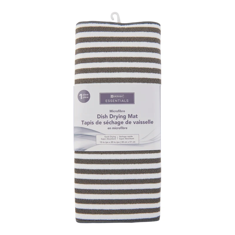 Thick Dish Drying Mat, 15-in x 20-in, Assorted