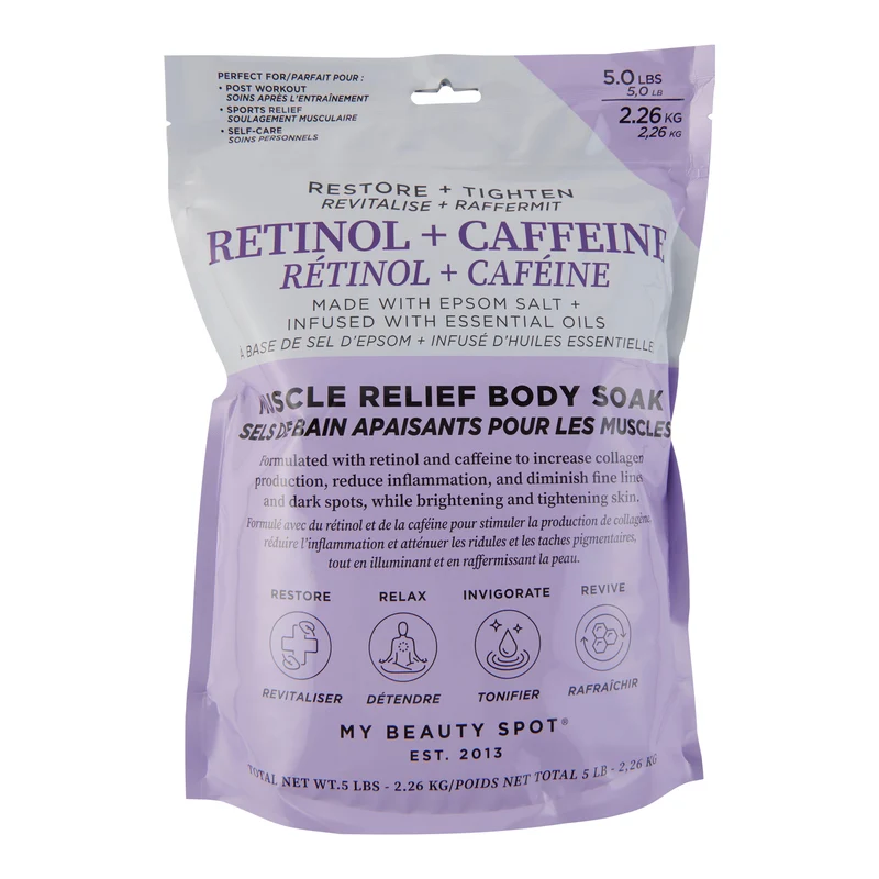 My Beauty Spot Muscle Relief Body Soak, Retinol + Caffeine