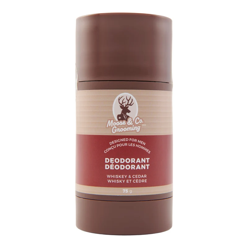 Moose & Co Grooming Deodorant, Wood Barrel Bourbon