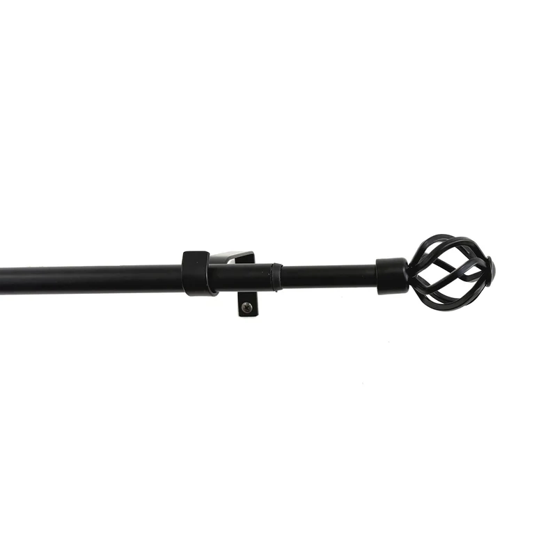 HomeStyles Extendable Metal Curtain Rod, 48-in to 86-in.