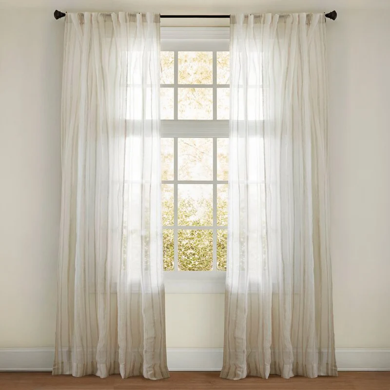 Textured Sheer Curtain, 52-in x 84-in.