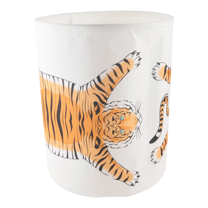 HomeStyles Decorative Tiger Storage, 16.5-in x 20-in.